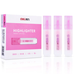 得力S625荧光笔(粉)(支)