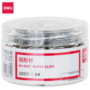 得力0037回形针(200枚/筒)