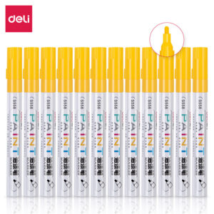 得力S558油漆笔记号笔(黄)(支)