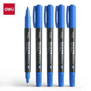 得力思达6824小双头记号笔(蓝)(支)