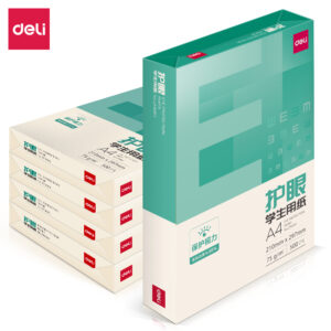 得力ZF6002护眼复印纸A4-75g-5包(混)(包)