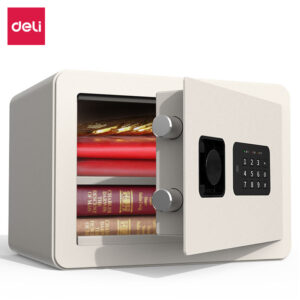 得力33515电子密码保险箱保管箱H250(米白)(台)