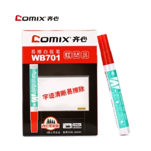 齐心WB701易擦白板笔(红)(支)