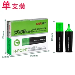 得力S600荧光笔(绿)(支)