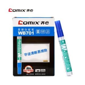 齐心WB701易擦白板笔(蓝)(支)