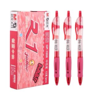 晨光1008按动中性笔0.5mm弹簧头(红)(支)