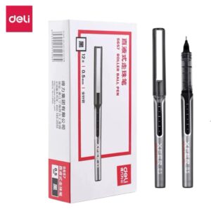 得力S657直液式走珠笔 全针管 0.5MM(黑)