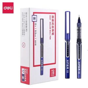 得力S657直液式走珠笔 全针管 0.5MM(蓝)