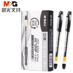 晨光K39A按帽中性笔 0.7mm子弹头(黑)(支)