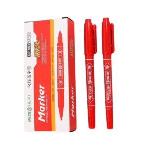 英雄883 小双头水性记号笔(红)(支)