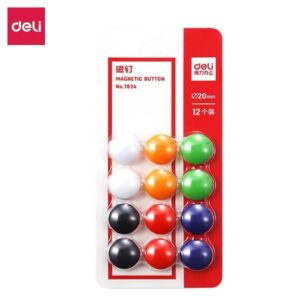 得力7824磁钉φ20mm(混)(12个/卡)