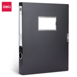 得力5602_35mm档案盒(黑)(个)