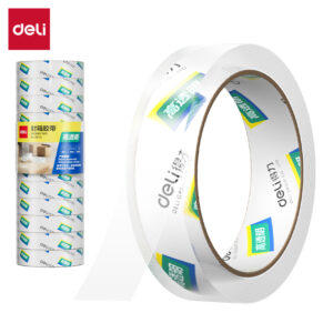 得力30133封箱胶带24mm*60y*50um(12卷/筒)(高透)