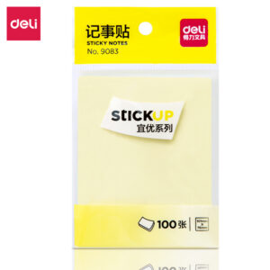得力9083宜优彩色记事贴76*101mm100张(混)(包)