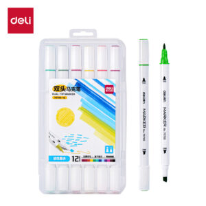 得力70700-12色儿童马克笔(混)(盒)