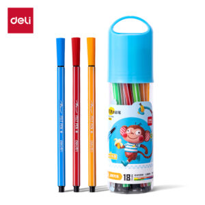 得力6953水彩笔18色(蓝)