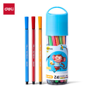 得力6954水彩笔24色(蓝)