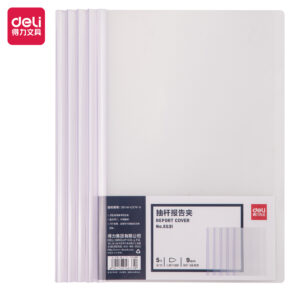 得力5531_9mm三角抽杆夹(透明)(5个/包)