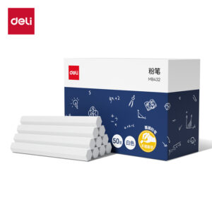 得力MB432覆膜粉笔10*74mm(50支/盒)(白色)(盒)