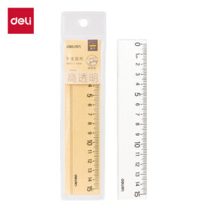 得力79751直尺15cm(透明本色)(把)