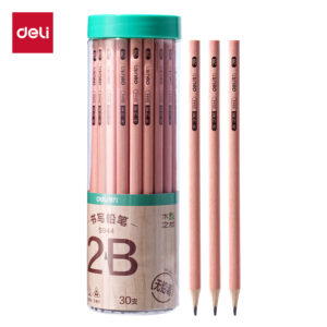 得力S944-2B书写铅笔(原木色)(30支/筒)
