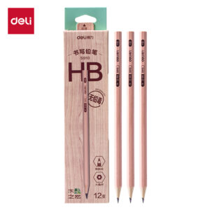 得力S910-HB书写铅笔(原木色)(12支/盒)