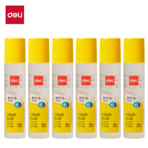 得力7302S-6液体胶(透明)(50ml*6支/盒)