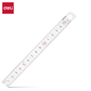 得力8461钢直尺15cm(银色)(只)