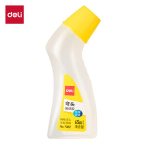 得力7312弯头液体胶(黄)(65ml/瓶)