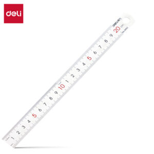 得力8462钢直尺20cm(银色)(只)