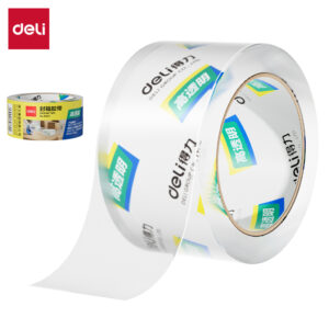 得力30369超市封箱胶带60mm*100y*50um(卷)(高透)