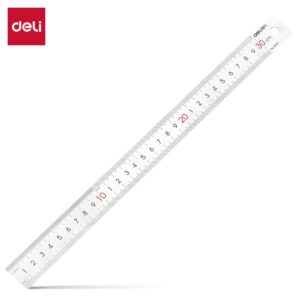 得力8463钢直尺30cm(银色)(只)