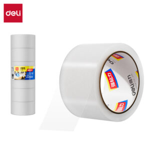 得力30332封箱胶带60mm*60y*45um(6卷/筒)(普透)