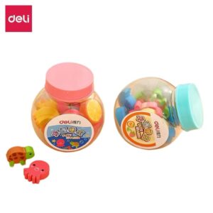 得力7533桶装卡通橡皮(混)(20块/桶)