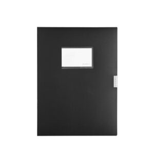 齐心 超省钱PP档案盒 A1249 A4 55mm 黑色