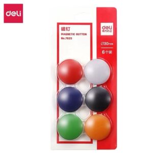 得力7825磁钉φ30mm(混)(6个/卡)