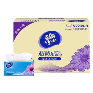 维达 抽纸 V2239-B 3层 130抽 24包/箱 133*195mm 自然无香