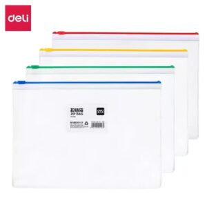 得力5526_A4_PVC拉边袋(混)(个)
