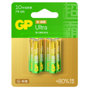 超霸 碱性电池卡装 GP24AU-2IL6 7号 1.5V 6节/卡
