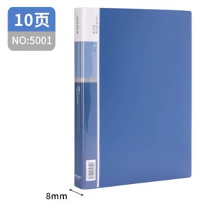 得力5001_10页资料册(深蓝)(个)