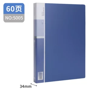 得力5005_60页资料册(深蓝)(个)