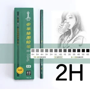 中华 绘图铅笔 101 2H 12支/盒