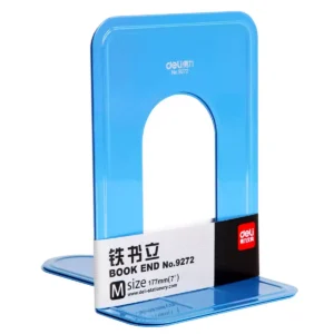 得力9272铁书立-7"(蓝)(2片/付)