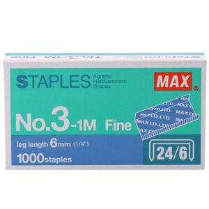 美克司NO.35-1M 订书针26/6 1000枚/盒