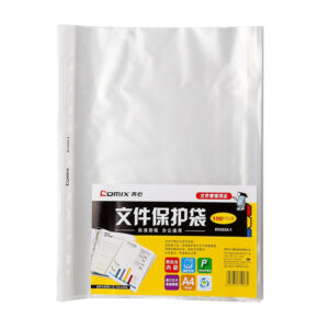 齐心 11孔文件保护袋 EH303A-1 A4 4C 100个/袋 透明