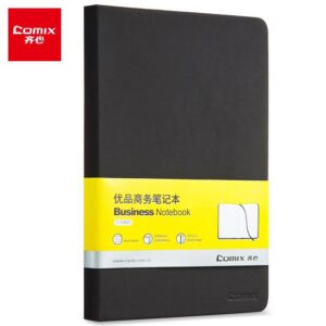 齐心 皮面笔记本 C5902 A5 122张 黑色