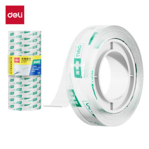 得力30015易撕型文具胶带12mm*30y*38um(高透)(12卷/筒)