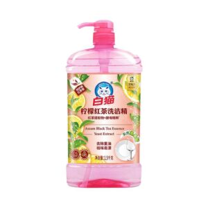 白猫 洗洁精 2kg 柠檬红茶 透明瓶