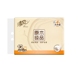 清风 软抽纸 BRC2MC 4层 170*142mm 100抽/包 原木纯品系列
