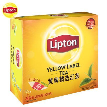 立顿(Lipton)S100-R-21188444#黄牌精选红茶200g(2g*100袋)/盒